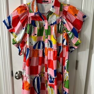 HOT AIR BALLOON PUFF SLEEVE DRESS